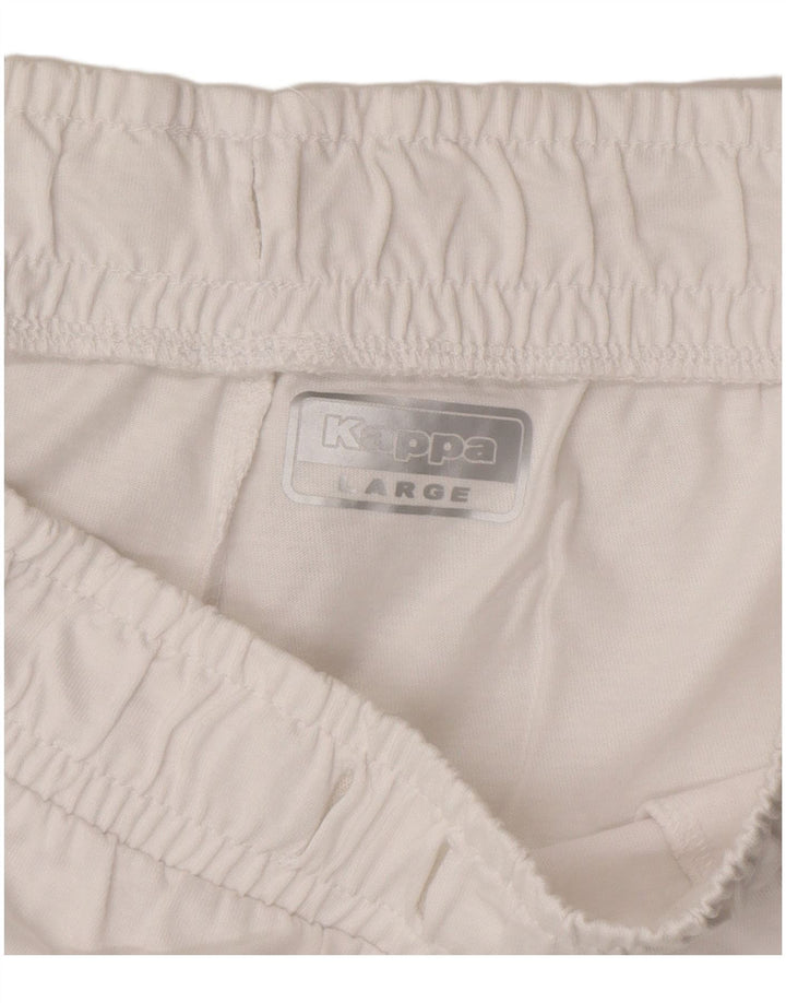 Kappa Womens Sport Shorts UK 14 Large  White