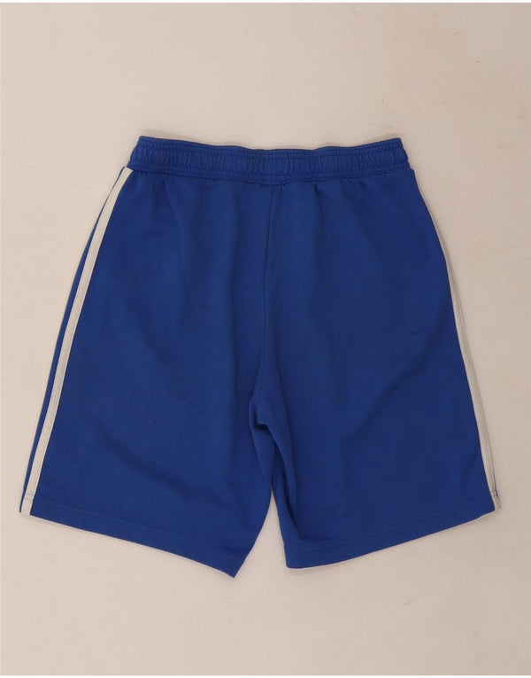 Adidas Boys Graphic Sport Shorts 13-14 Years Blue Cotton
