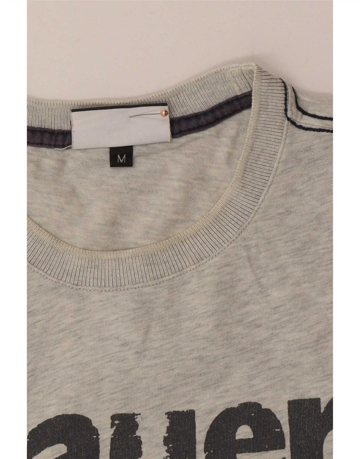 Blauer Mens Graphic T-Shirt Top Medium Grey Cotton