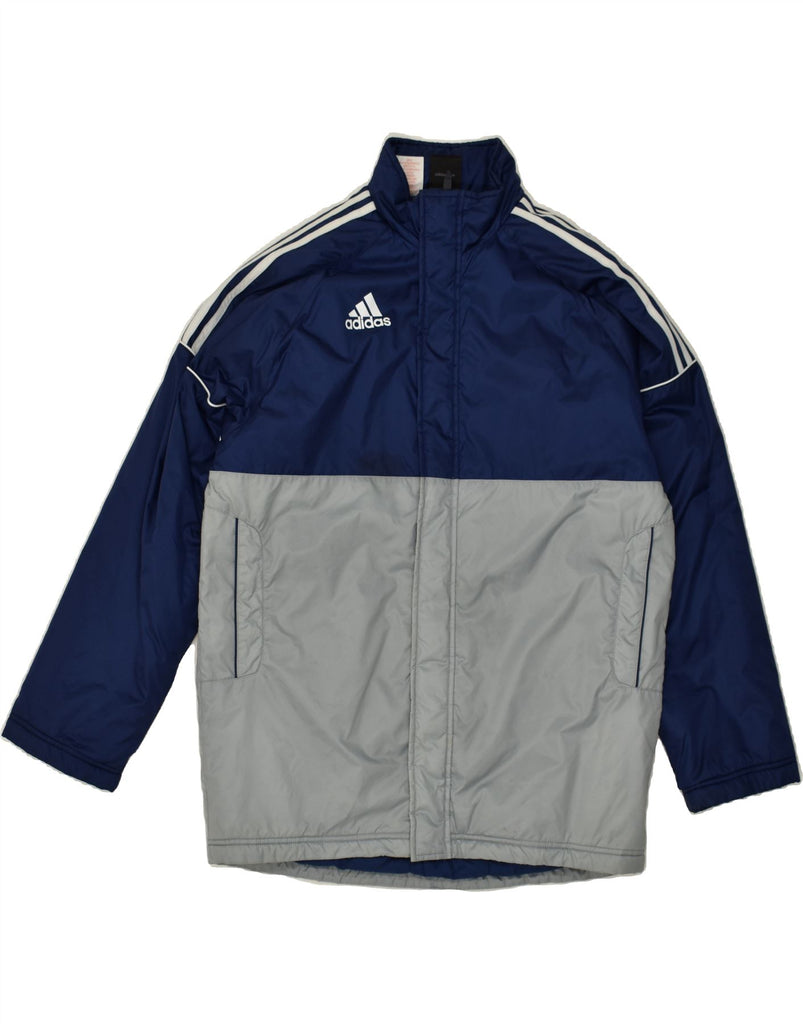 ADIDAS Mens Windbreaker Jacket Size 34/36 Small Navy Blue Colourblock | Vintage Adidas | Thrift | Second-Hand Adidas | Used Clothing | Messina Hembry 