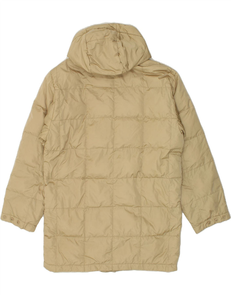 CIESSE PIUMINI Mens Hooded Padded Coat IT 48 Medium Beige Polyamide | Vintage Ciesse Piumini | Thrift | Second-Hand Ciesse Piumini | Used Clothing | Messina Hembry 