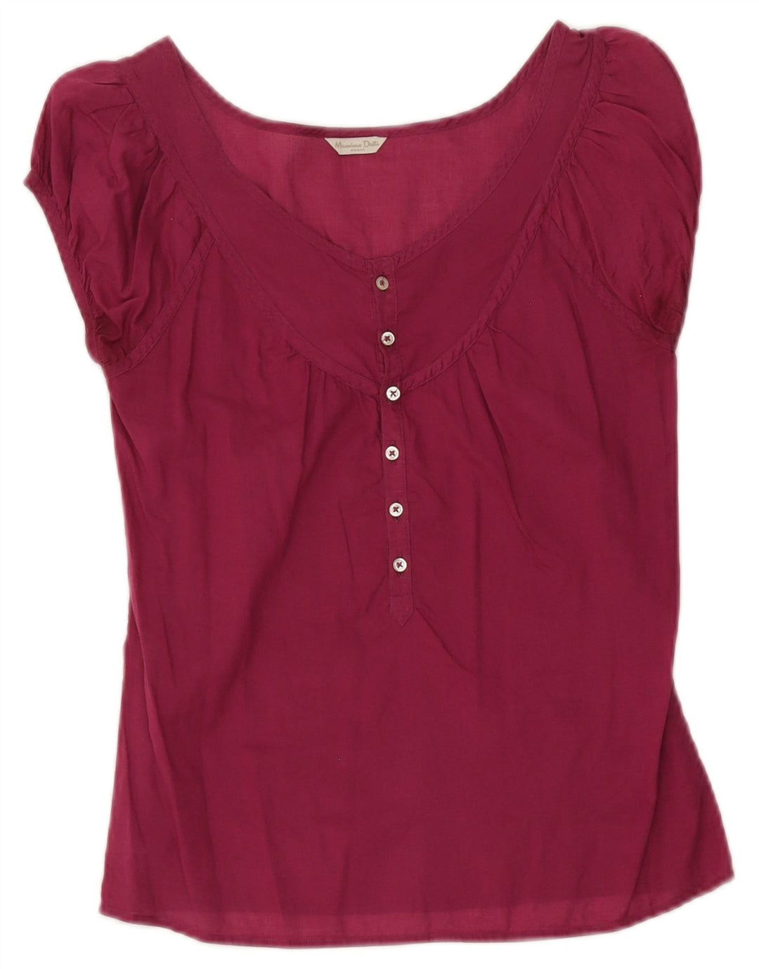 Massimo Dutti Womens Blouse Top EU 36 XS Maroon