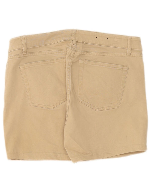 Chaps Womens Casual Shorts US 4 Small W30 Beige Cotton