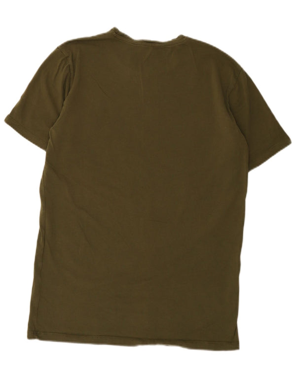 Diesel Mens T-Shirt Top Medium Khaki