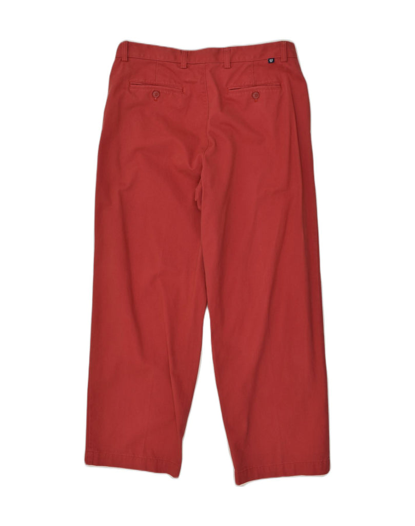 CHAPS Mens Straight Chino Trousers W36 L30 Red Cotton | Vintage Chaps | Thrift | Second-Hand Chaps | Used Clothing | Messina Hembry 