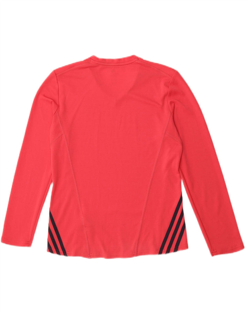 ADIDAS Womens Climalite Top Long Sleeve UK 8/10 Small Pink Polyester Vintage Adidas and Second-Hand Adidas from Messina Hembry 