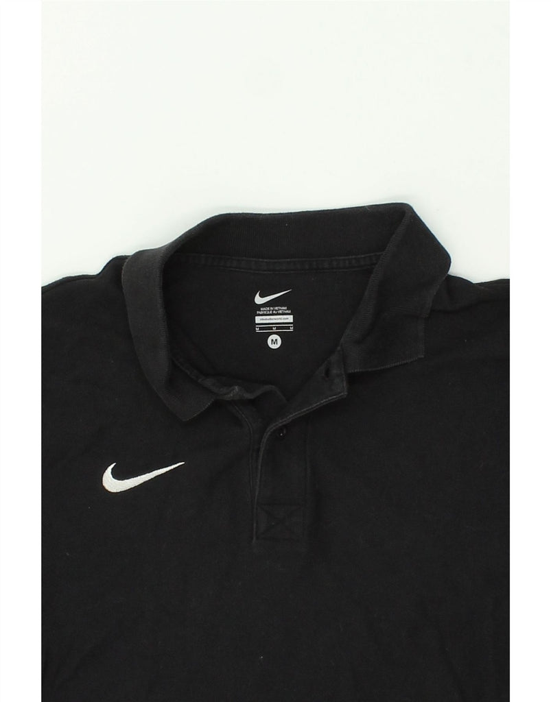 NIKE Mens Graphic Polo Shirt Medium Black Cotton Vintage Nike and Second-Hand Nike from Messina Hembry 