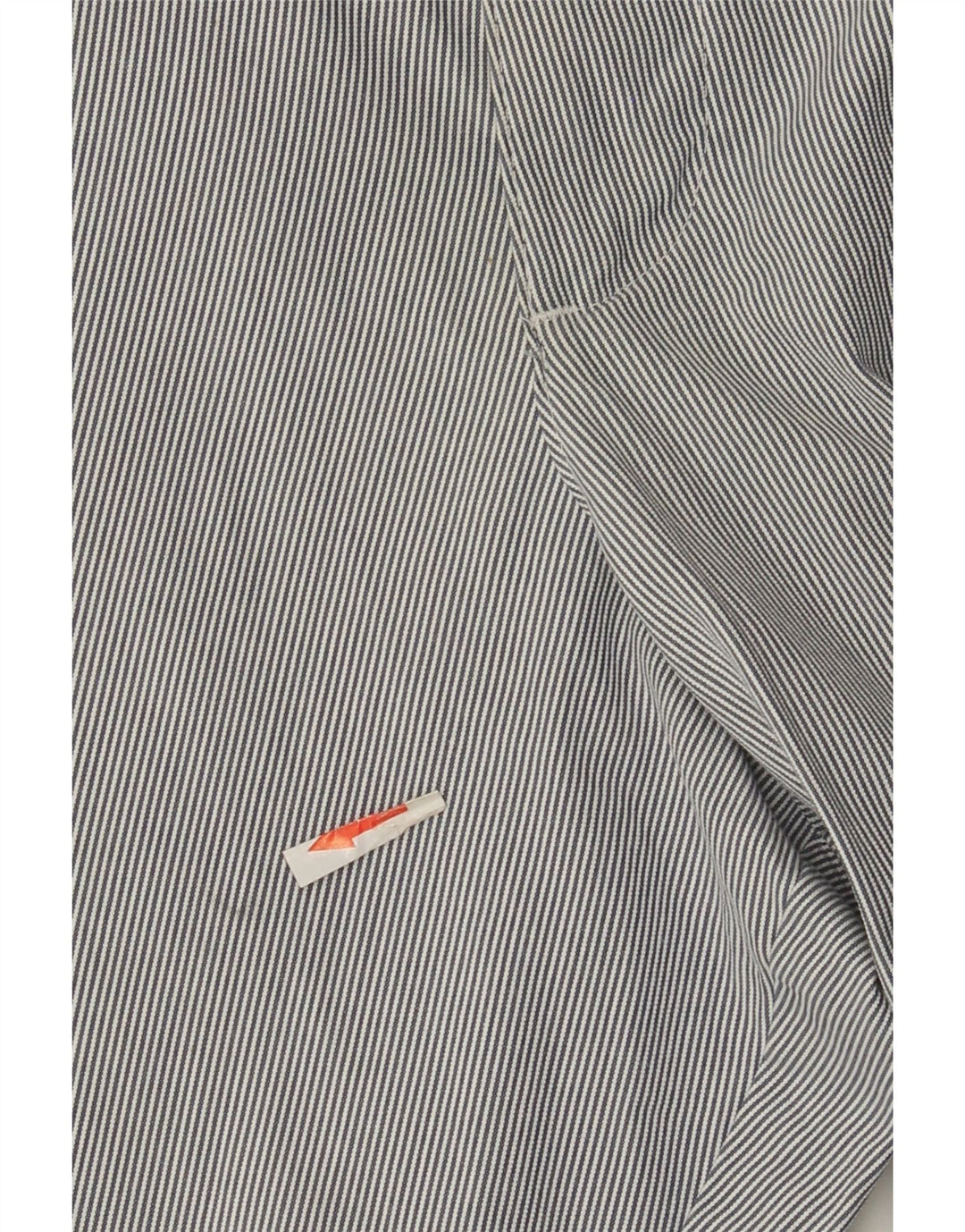 Marks & Spencer Mens Chino Shorts W40 XL Grey Striped Cotton