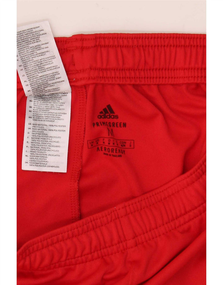 Adidas Mens Aeroready Sport Shorts Medium Red Polyester