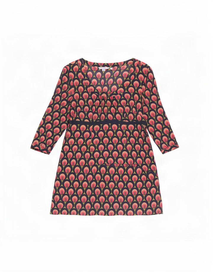 Boden Womens Abstract Pattern Basic Dress UK 14 Large Multicoloured