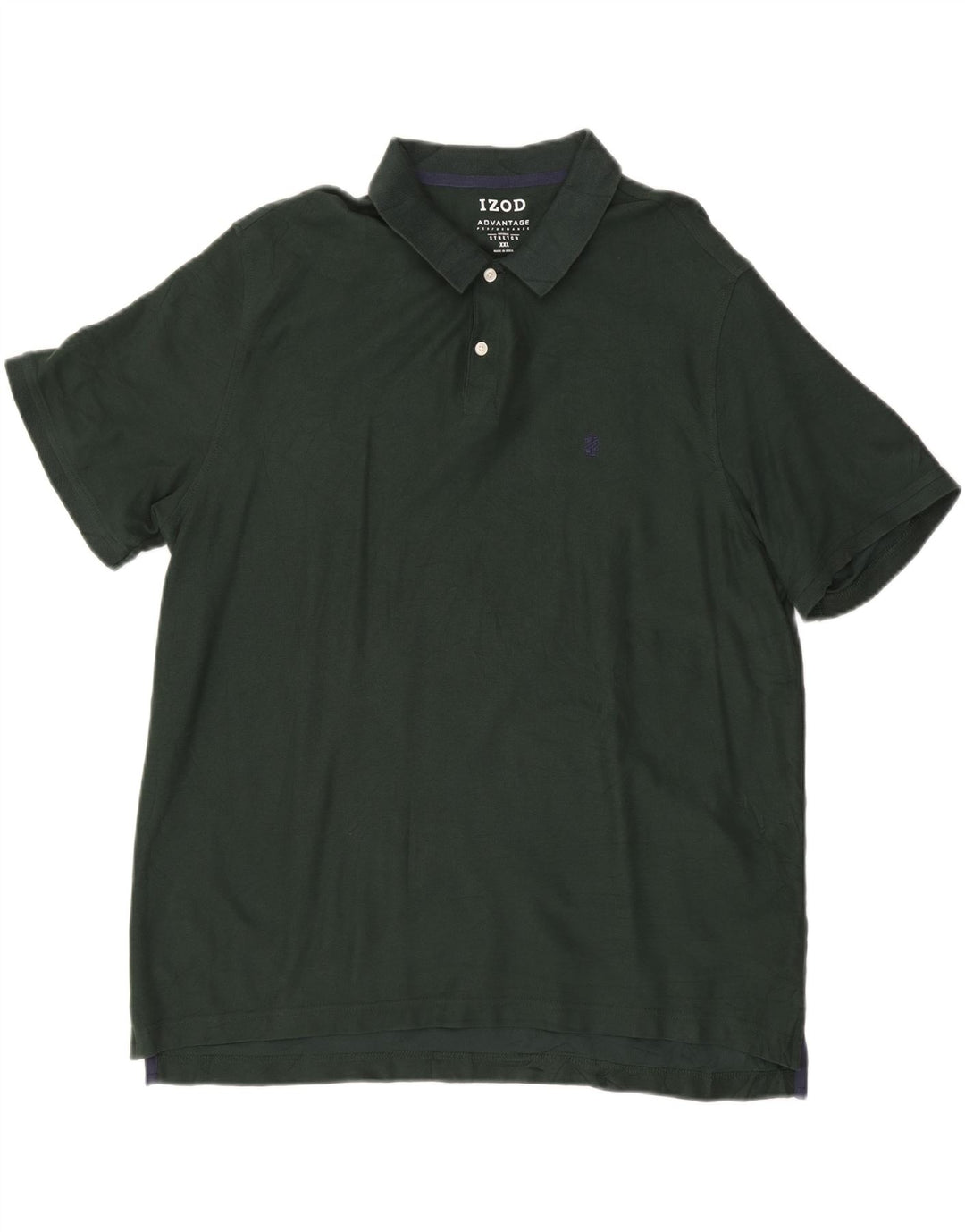 IZOD Mens Polo Shirt 2XL Green Cotton Vintage Izod and Second-Hand Izod from Messina Hembry 