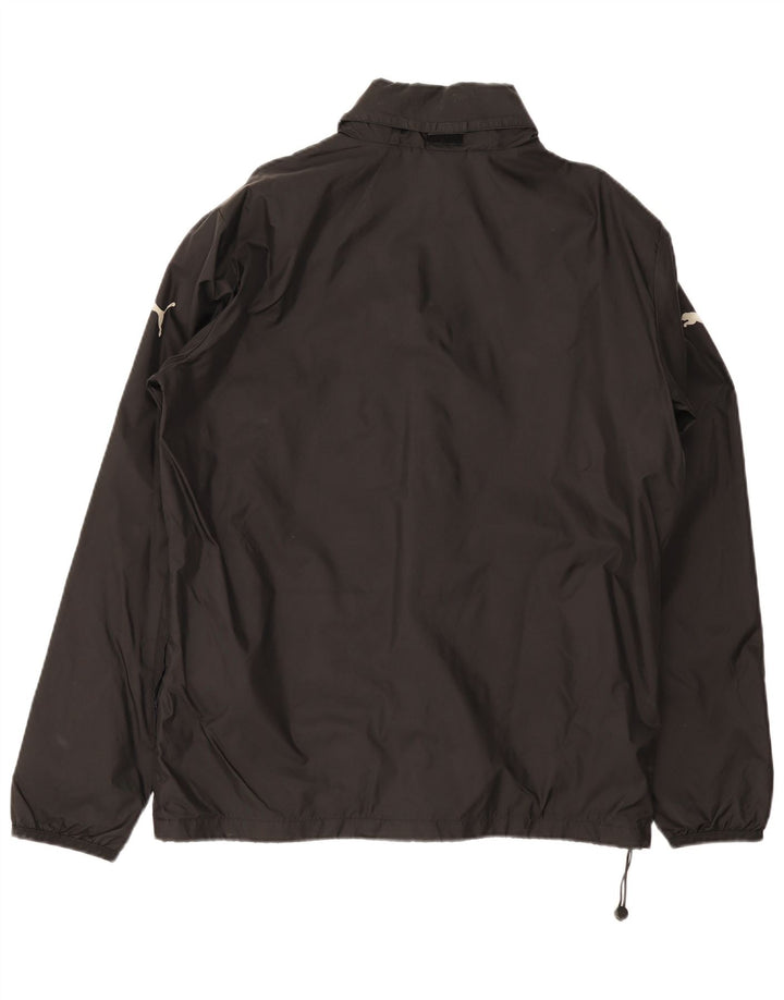 Puma Mens Tracksuit Top Jacket Large Black Nylon