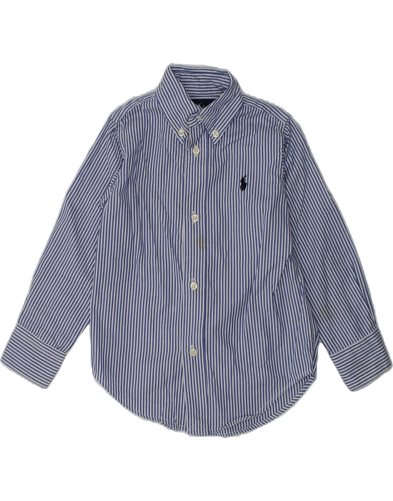 RALPH LAUREN Baby Boys Shirt 18-24 Months Navy Blue Striped | Vintage Ralph Lauren | Thrift | Second-Hand Ralph Lauren | Used Clothing | Messina Hembry 