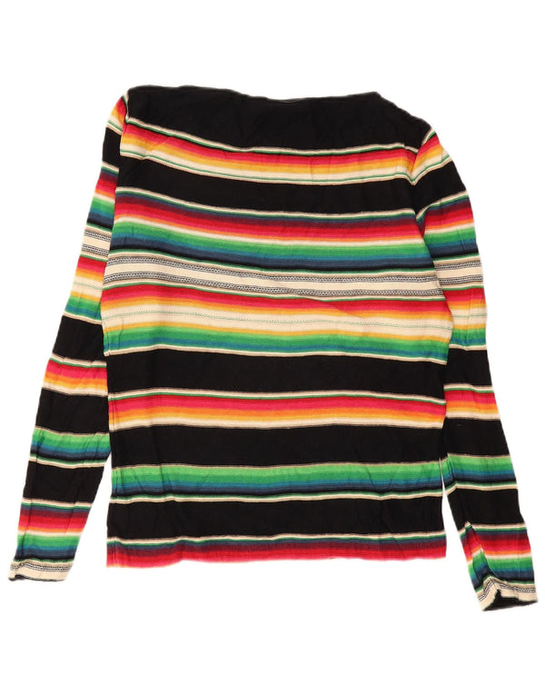 RALPH LAUREN Womens Boat Neck Jumper Sweater UK 16 Large Multicoloured