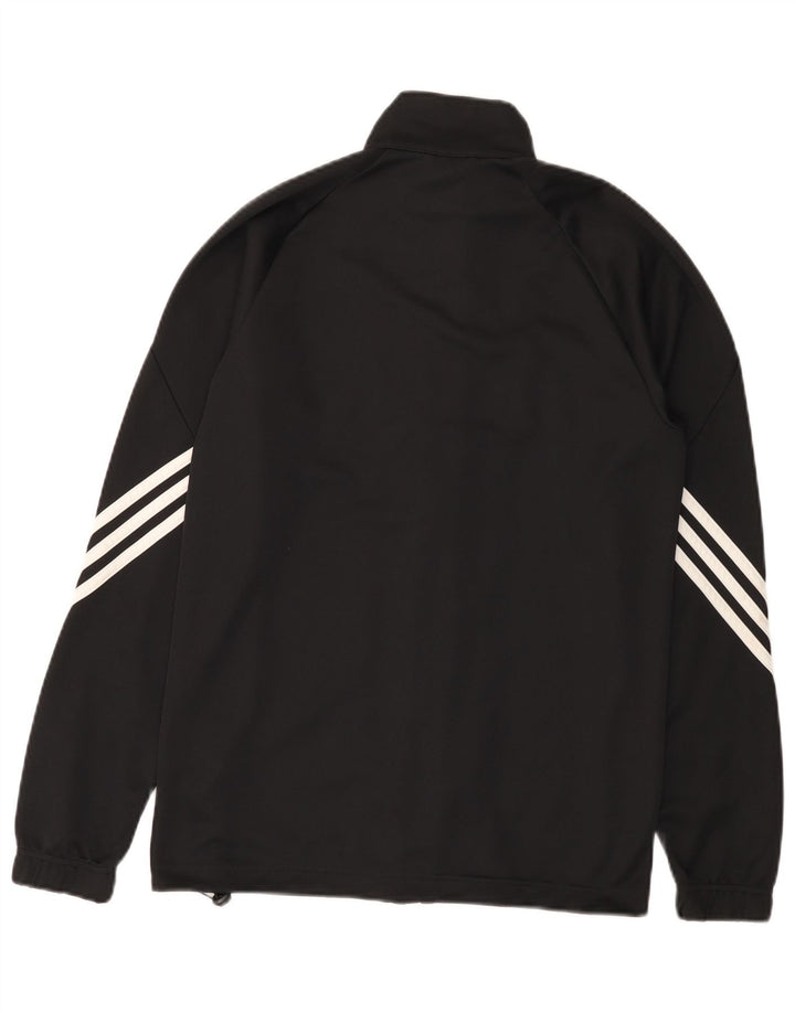 Adidas Mens Climalite Tracksuit Top Jacket Small Black Polyester