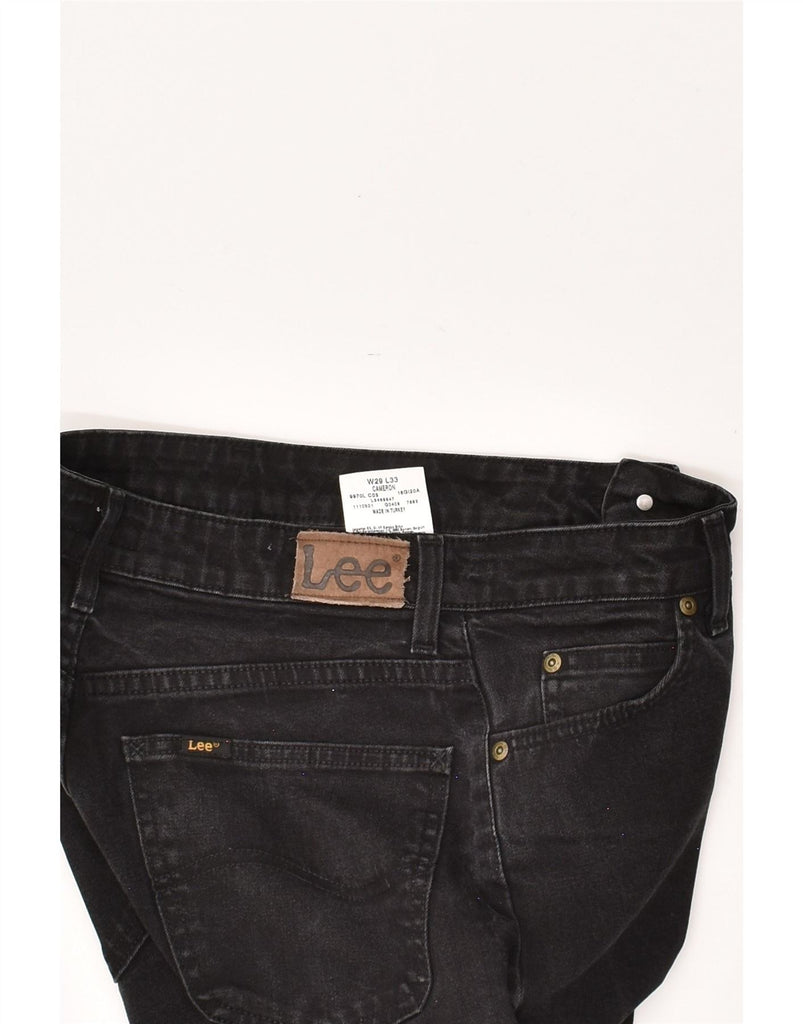 LEE Womens Cameron Straight Jeans W29 L28  Black Cotton Vintage Lee and Second-Hand Lee from Messina Hembry 