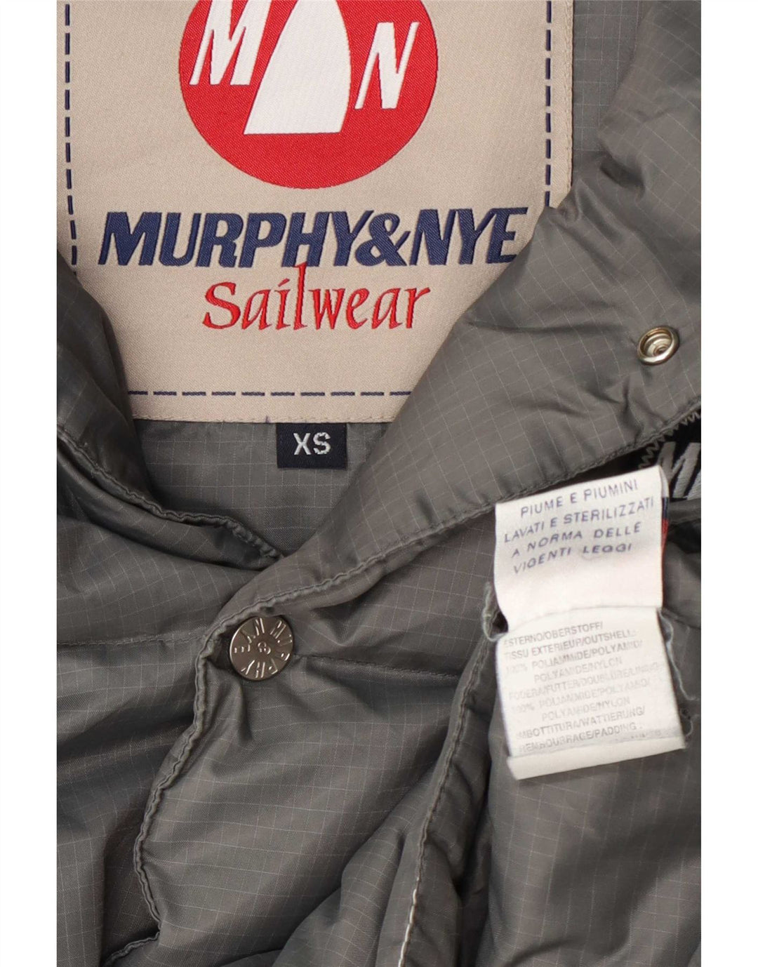 Murphy & Nye Mens Padded Gilet UK 34 XS Grey Polyamide