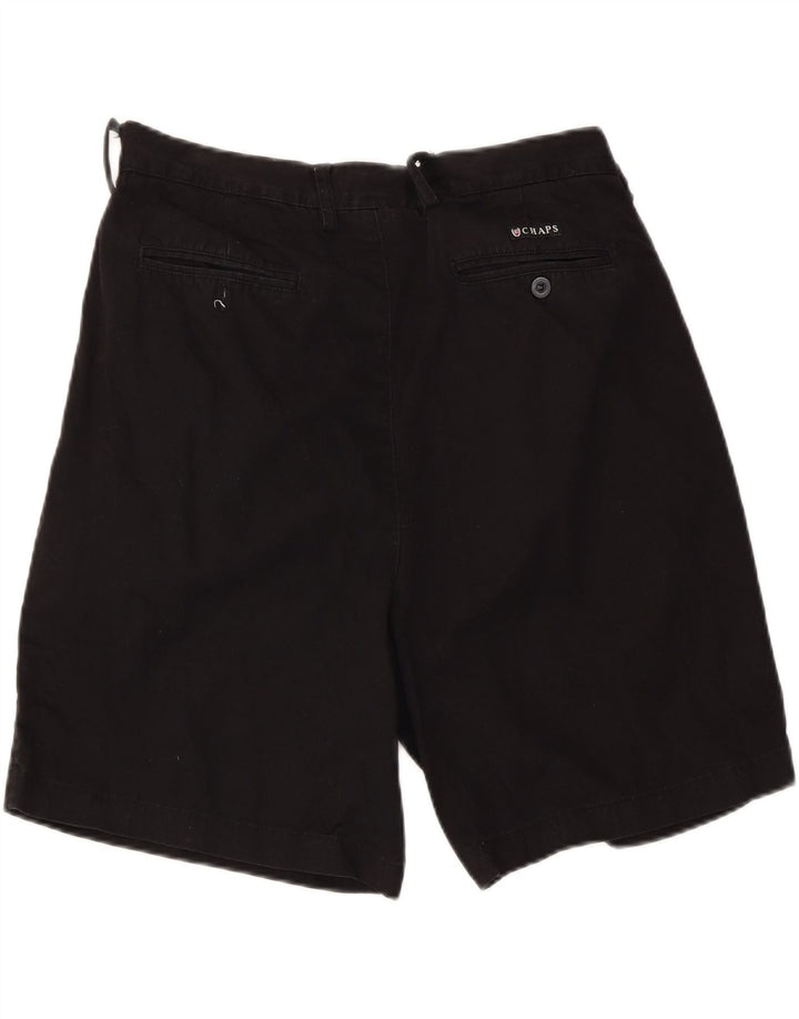 Chaps Mens Chino Shorts W34 Large Black Cotton