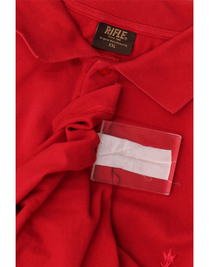 Rifle Mens Polo Shirt 2XL Burgundy
