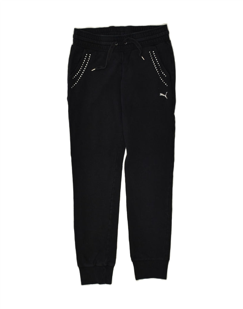 PUMA Womens Tracksuit Trousers Joggers UK 10 Small Black Cotton Vintage Puma and Second-Hand Puma from Messina Hembry 