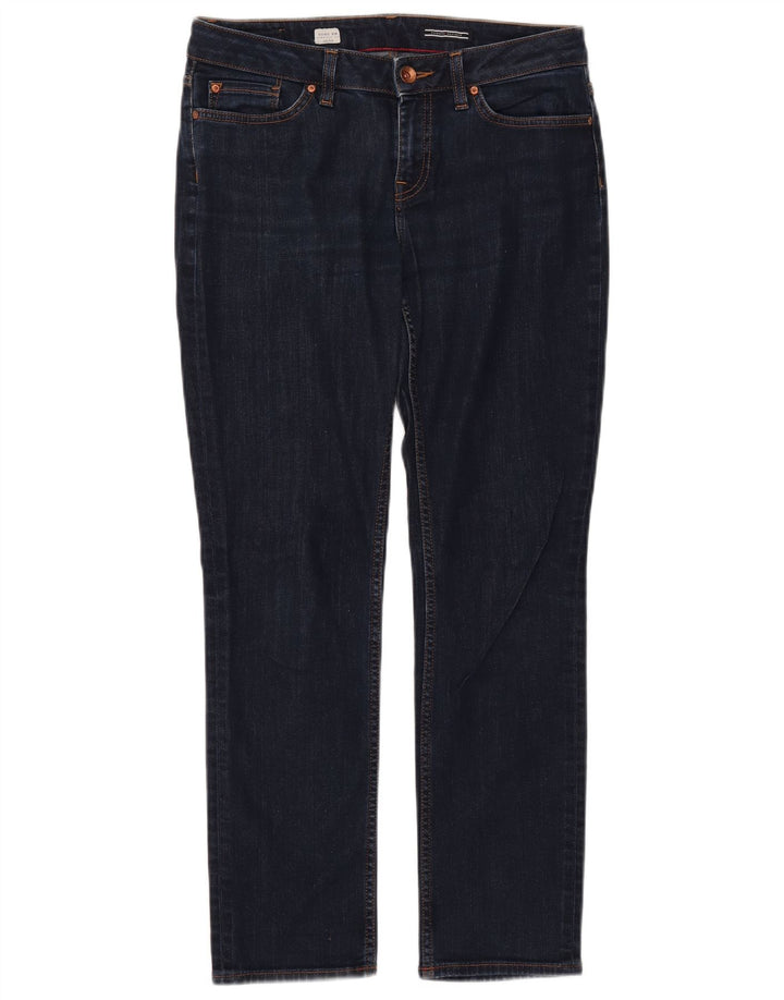 TOMMY HILFIGER Womens Rome RW Straight Jeans W28 L30 Navy Blue Cotton