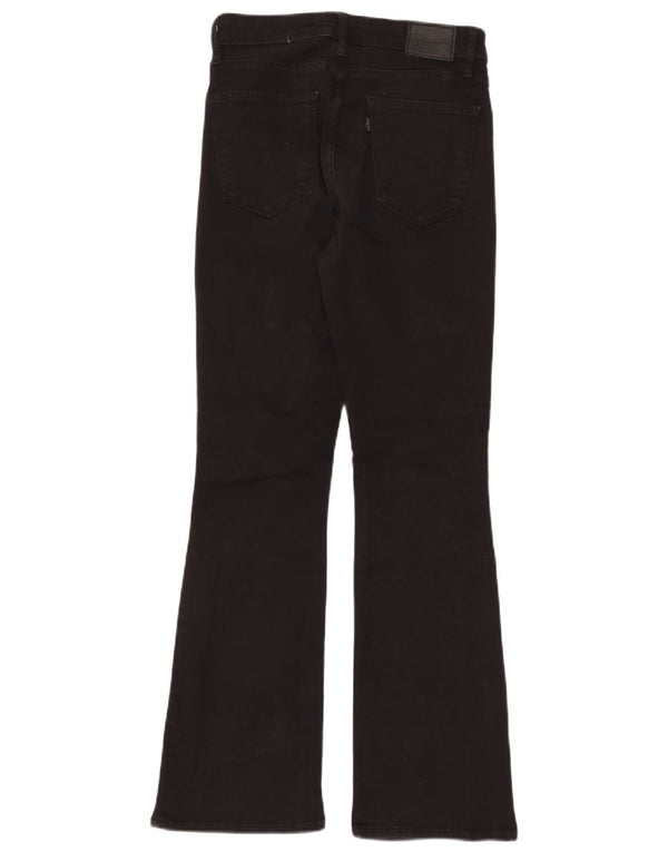 LEVI'S Womens High Rise Bootcut Jeans W29 L30 Black Cotton