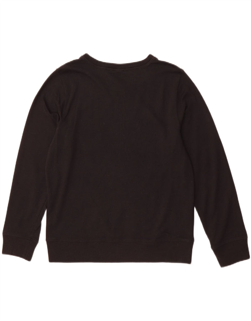 CALVIN KLEIN Womens Graphic Sweatshirt Jumper UK 16 Large Black Cotton Vintage Calvin Klein and Second-Hand Calvin Klein from Messina Hembry 