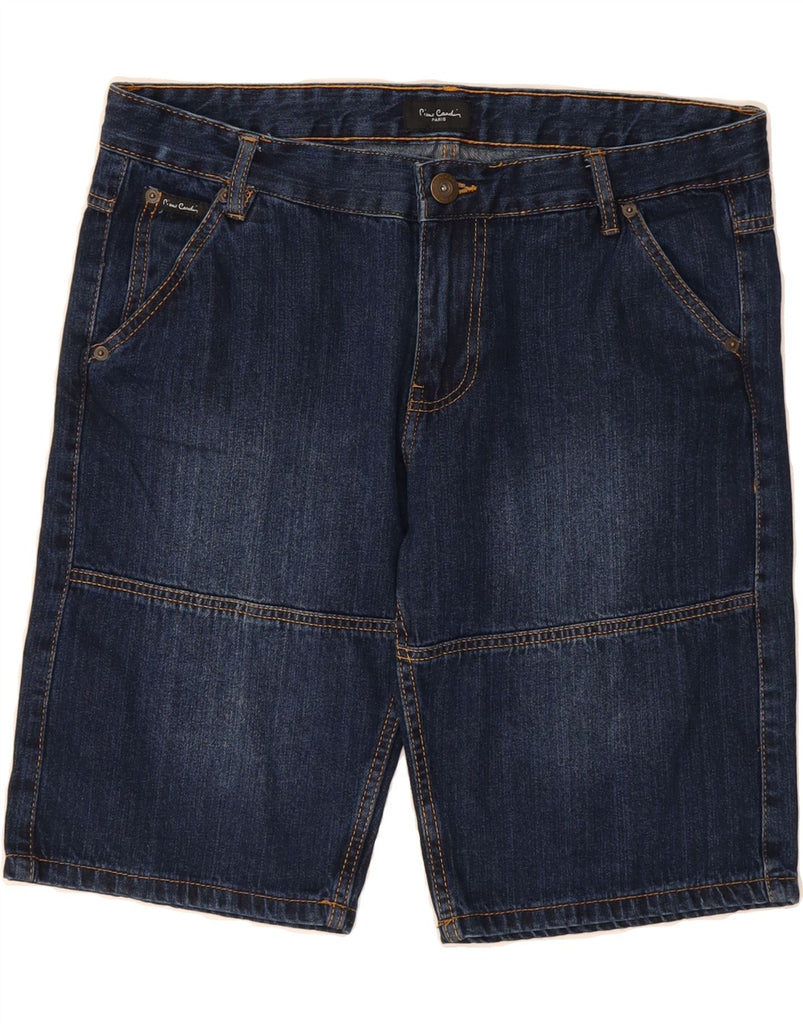 PIERRE CARDIN Mens Denim Shorts Large W34  Blue Cotton Vintage Pierre Cardin and Second-Hand Pierre Cardin from Messina Hembry 