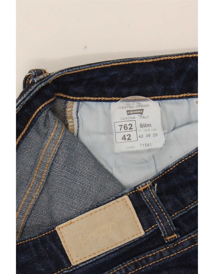 Carrera Womens Slim Cropped Jeans IT 44 Medium W29 L25 Navy Blue Cotton