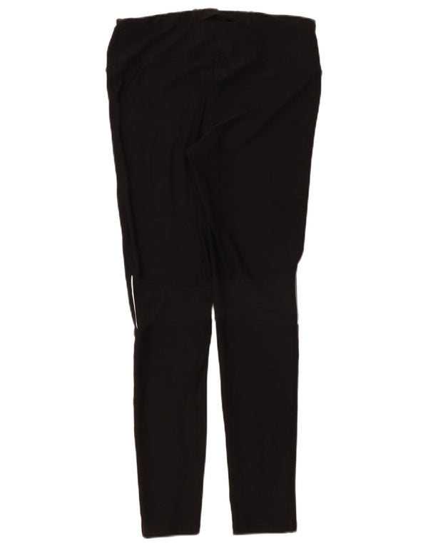 Asics Womens Leggings UK 12 Medium Black Polyester