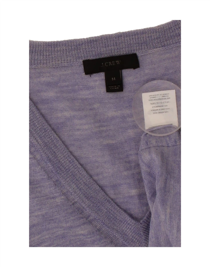 J. CREW Womens V-Neck Jumper Sweater UK 14 Medium Purple Flecked Vintage J. Crew and Second-Hand J. Crew from Messina Hembry 