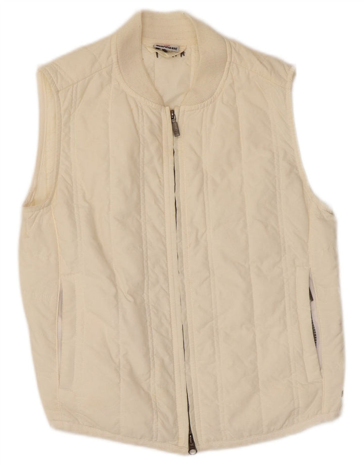 Murphy & Nye Womens Padded Gilet UK 10 Small Off White Polyamide