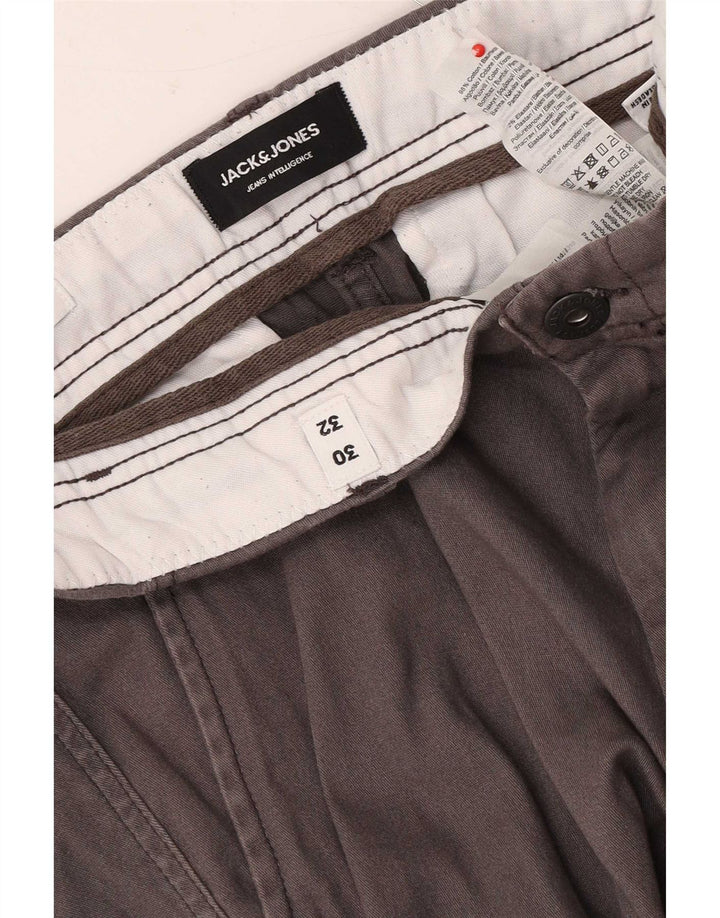 Jack & Jones Mens Joggers Cargo Trousers W30 L32 Grey Cotton