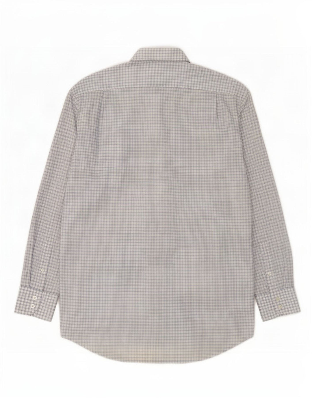 Lacoste Mens Shirt Size 42 Large Blue Check Cotton