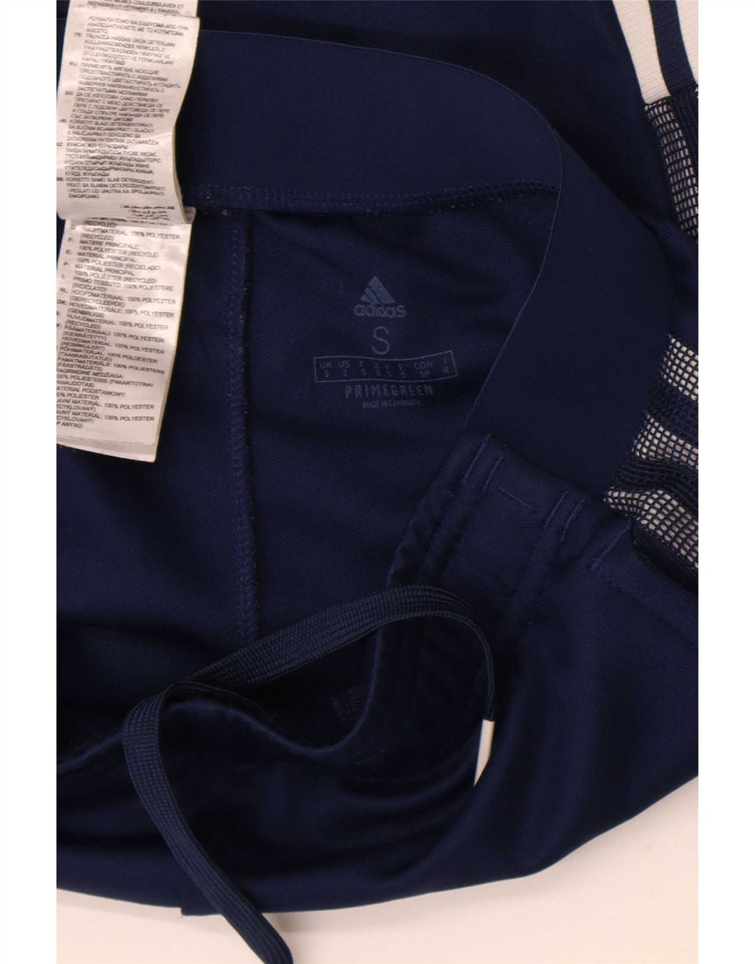 Adidas Womens Tracksuit Trousers UK 10 Small Navy Blue Polyester