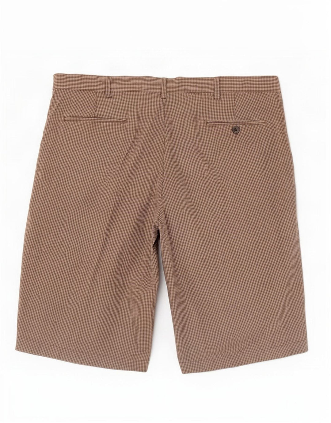 Marks & Spencer Mens Blue Harbour Chino Shorts W40 XL Khaki Gingham Cotton
