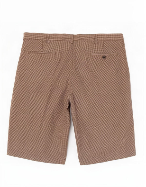 Marks & Spencer Mens Blue Harbour Chino Shorts W40 XL Khaki Gingham Cotton