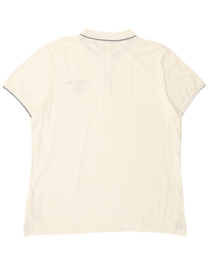 Timberland Mens Slim Fit Polo Shirt 3XL White Cotton