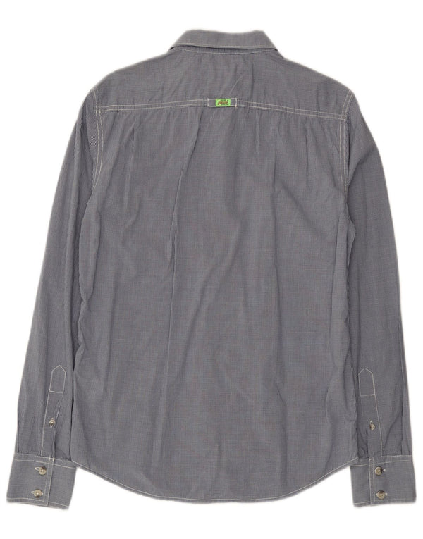 Superdry Mens Shirt Medium Blue Check Cotton