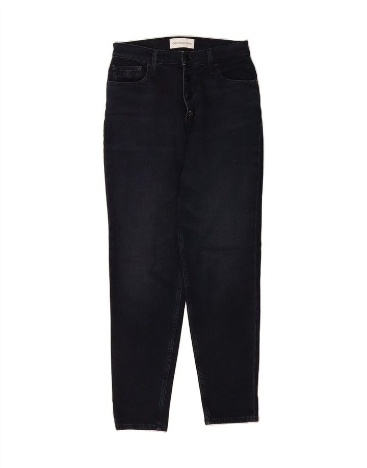 CALVIN KLEIN Womens Straight Jeans W27 L29 Navy Blue Cotton Vintage Calvin Klein and Second-Hand Calvin Klein from Messina Hembry 