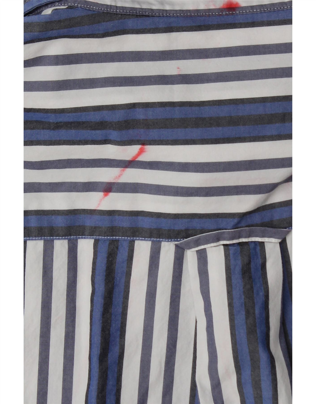 Gant Mens Relaxed Fit Shirt Size 39/40 Medium Blue Striped Cotton