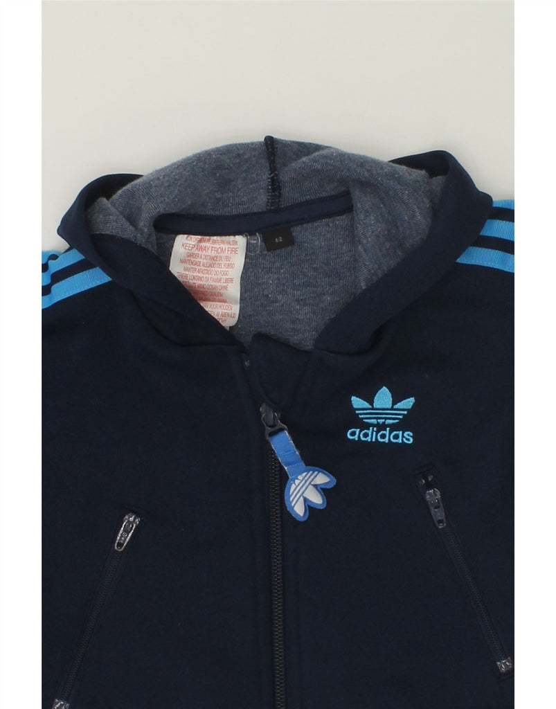 ADIDAS Baby Boys Full Tracksuit 0-3 Months Navy Blue Polyester | Vintage Adidas | Thrift | Second-Hand Adidas | Used Clothing | Messina Hembry 