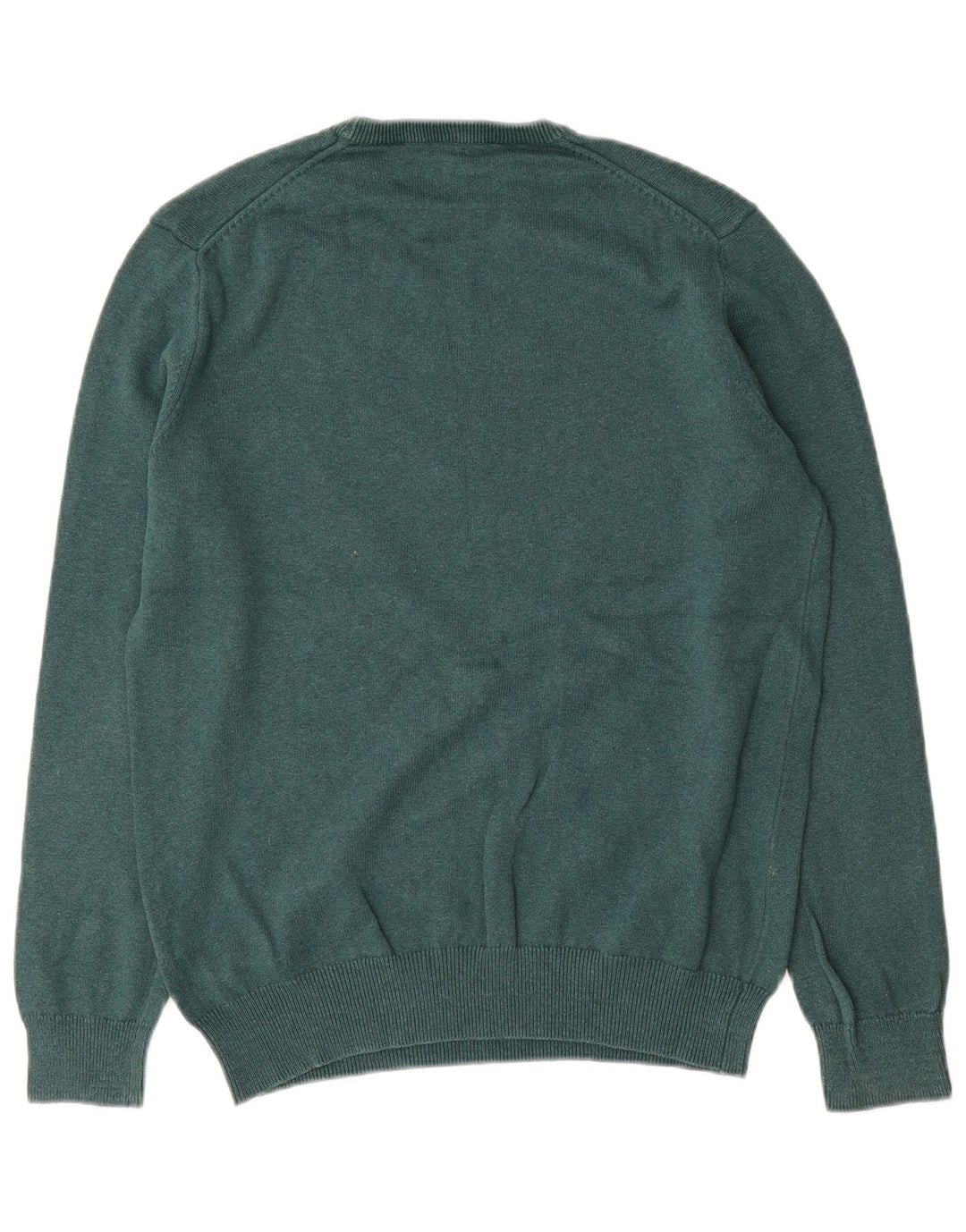 Crew Clothing Mens Neck Jumper Sweater Medium Green Cotton
