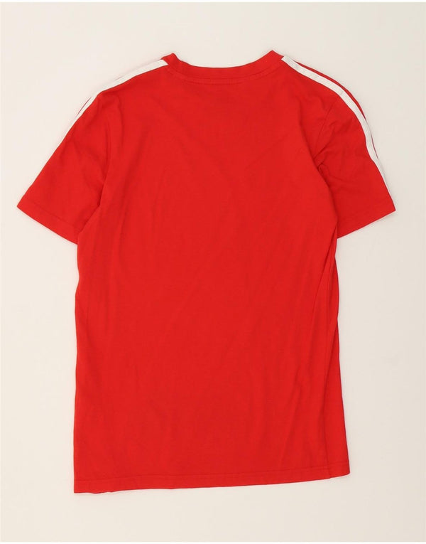 Adidas Boys T-Shirt Top 11-12 Years Red Cotton