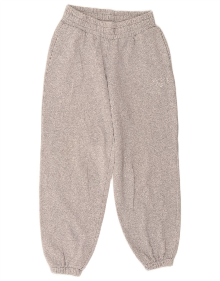 Puma Mens Tracksuit Trousers Joggers Small Grey Cotton