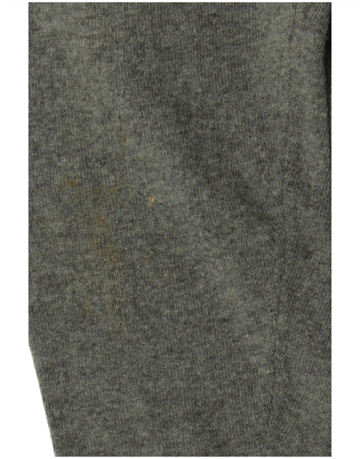 Benetton Mens Polo Neck Jumper Sweater Small Green Virgin Wool
