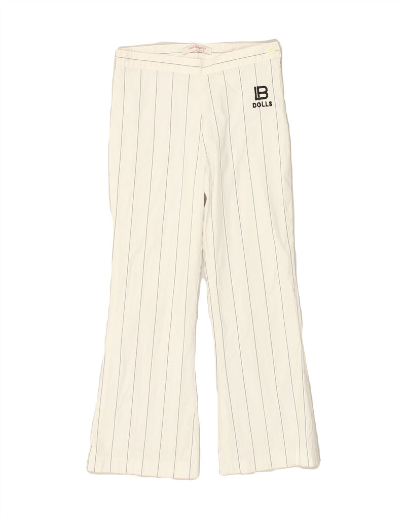 LAURA BIAGIOTTI Girls Flare Suit Trousers 7-8 Years W18 L19  White | Vintage Laura Biagiotti | Thrift | Second-Hand Laura Biagiotti | Used Clothing | Messina Hembry 