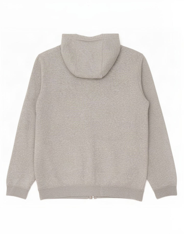 Nike Mens Zip Hoodie Sweater Medium Grey Cotton