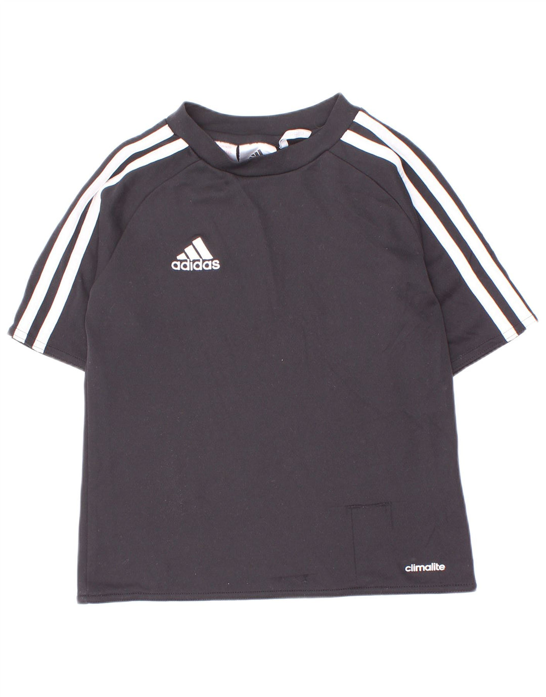 Adidas Boys Climalite T-Shirt Top 7-8 Years Black Polyester