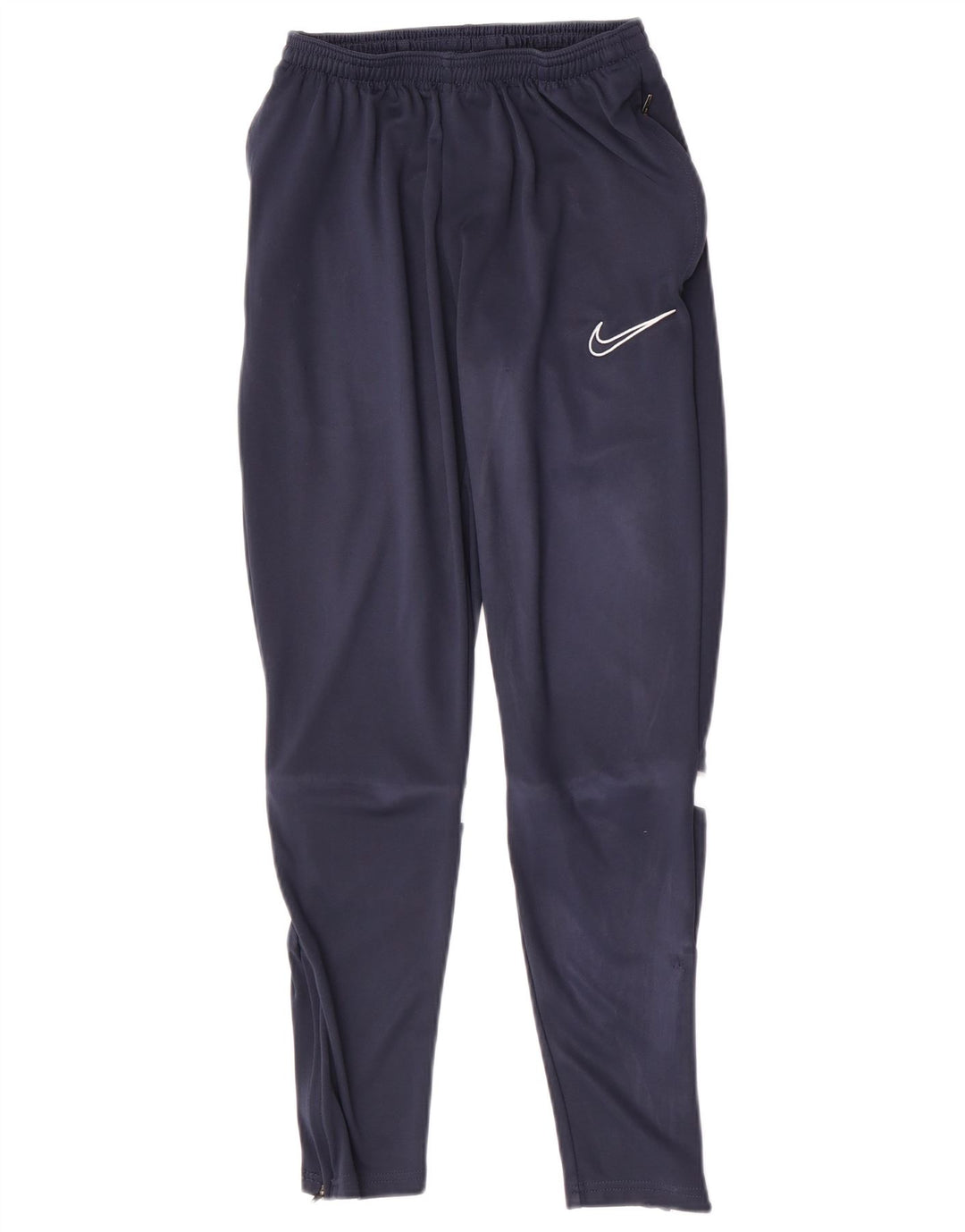 Nike Boys Tracksuit Trousers 8-9 Years Small Navy Blue Colourblock